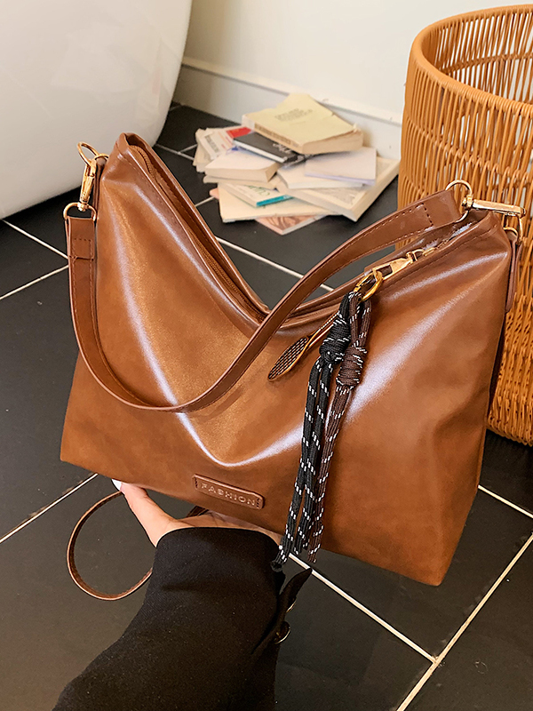 Women'S Young Bags - 패셔너블한 레트로 스타일의 대용량 숄더 크로스바디