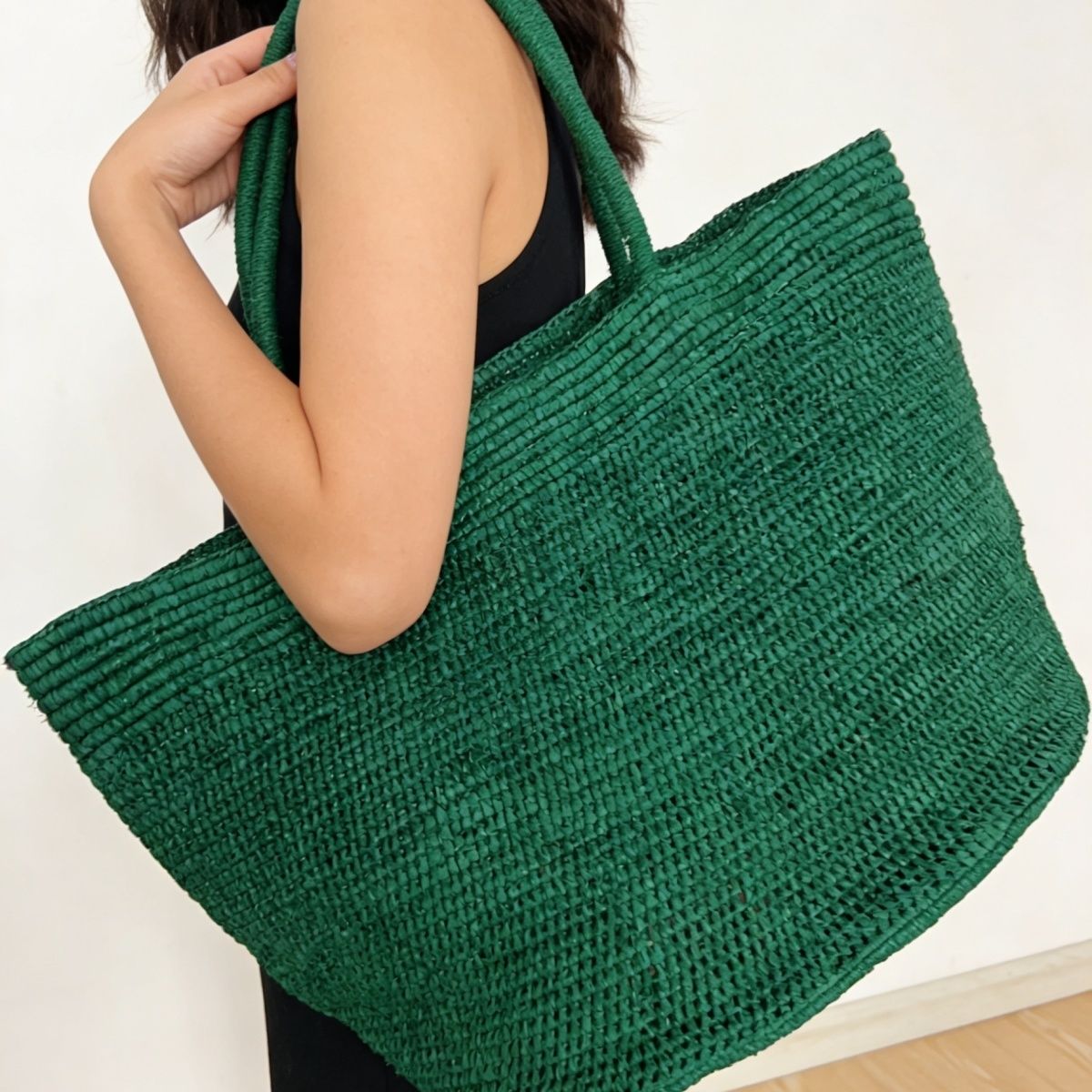 Women'S Raffia Bags - 패션 내추럴 스트로 라피아 밀짚 가방
