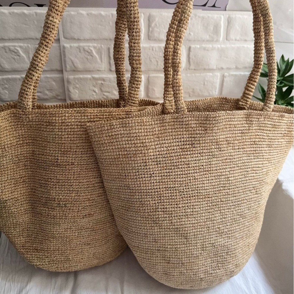 새로운 고품질 라피아 심플 핸드백 클래식 다용도 숄더백 - Women'S Raffia Bags 리뷰 및 가격